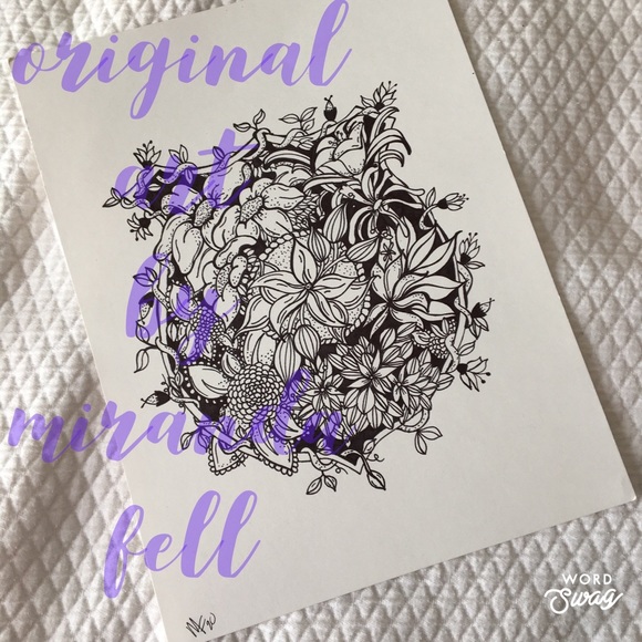 Other - “Shield In Bloom” - Original Art Print